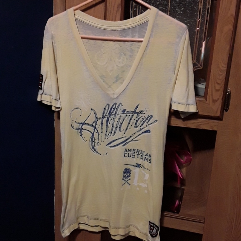 Womens Affliction shirt, size large